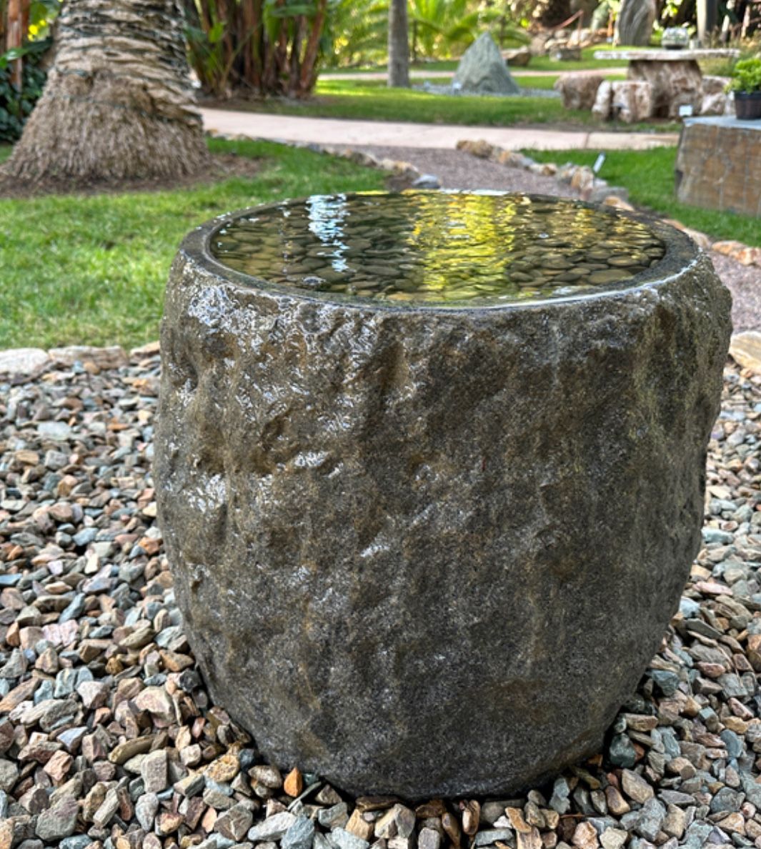 One Tall Boulder Fountain