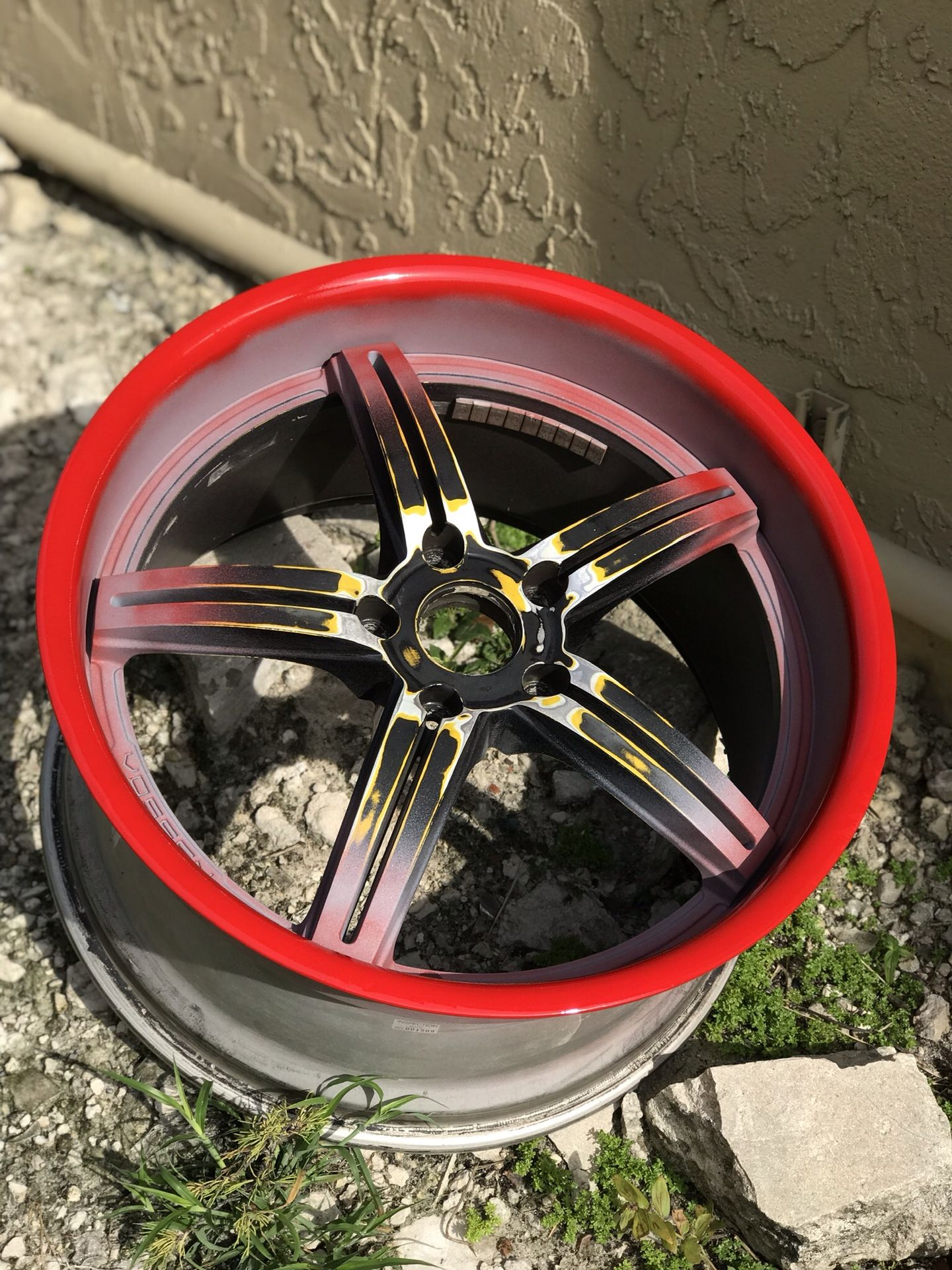 Vossen wheel painted by us