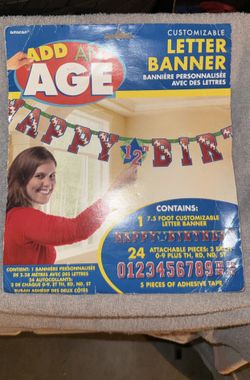 Any Age Party Football Theme Banner 
