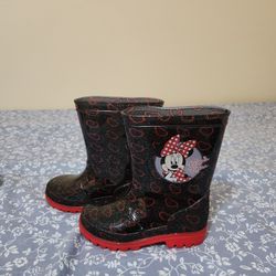 Minnie Mouse Rain Boots. Toddler Size 8