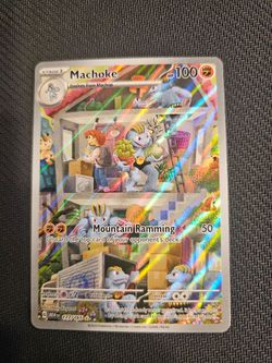 NM Machoke 177/165 Illustration Rare 151 Pokemon-EN