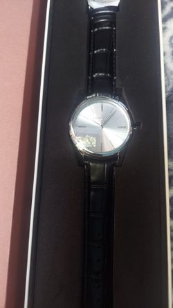 New Longvadon Heritage Luxury Watch (Silver/Black)