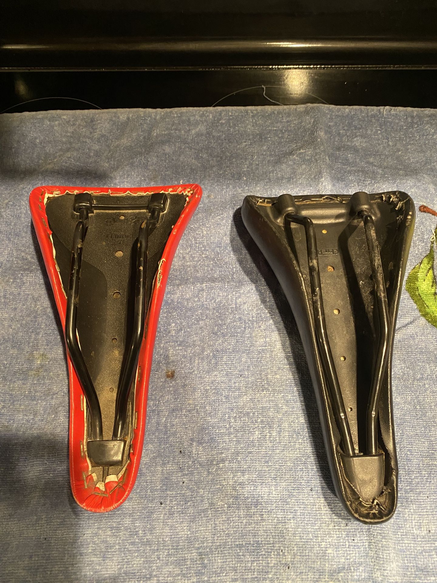 Two Vintage BMX Old School Racing Seats