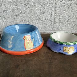 Ceramic Food Bowl And Water Bowl 