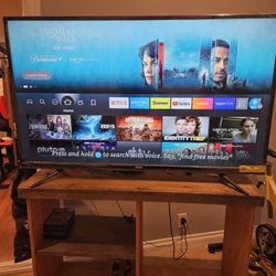 60" LED TV RCA, not Smart, with Stand And Fire Stick TV 