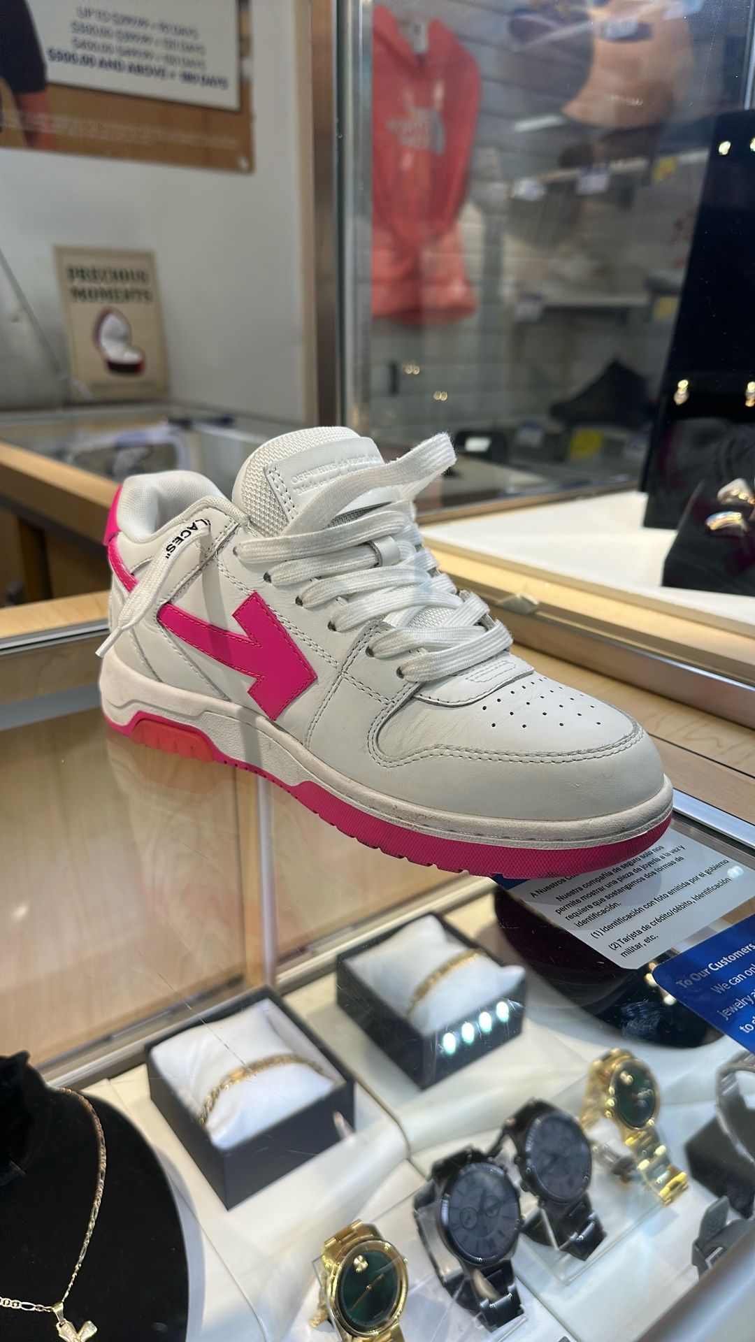 Off White Pink White Size “37”