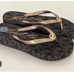Michael Kors Ladies Bedford Mk Signature FlipFlop 