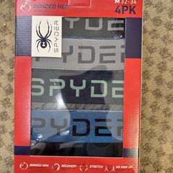 NWT Spyder men’s Boxer Briefs 4-Pack Size M