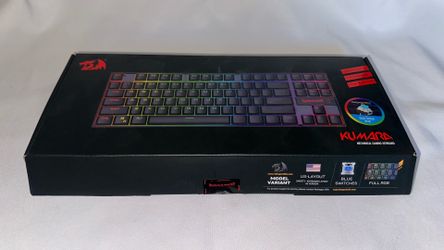 Redragon K552P Kumara Mechanical Gaming Keyboard, RGB Backlit, TKL