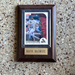 Mark McGwire Magic Baseball Card On Plaque 
