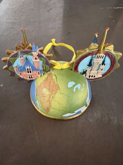 Disney Parks Four Castles Light-Up Ear Hat Ornament