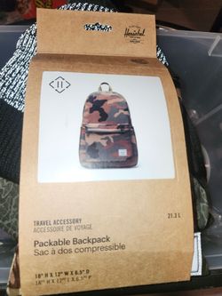 Herschel Camo Packabale Backpack