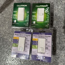 4 Lutron Light Switches 