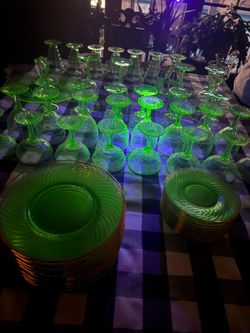 Antique Uranium (the REAL deal) Glass/Dishware