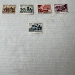 Yugoslavia Transportation Exhibition 1939 Complete Set Of Stamps 
