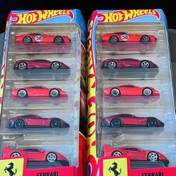 Hot Wheels Ferrari 5-Pack Set – Brand New / Sealed 🔥🐎