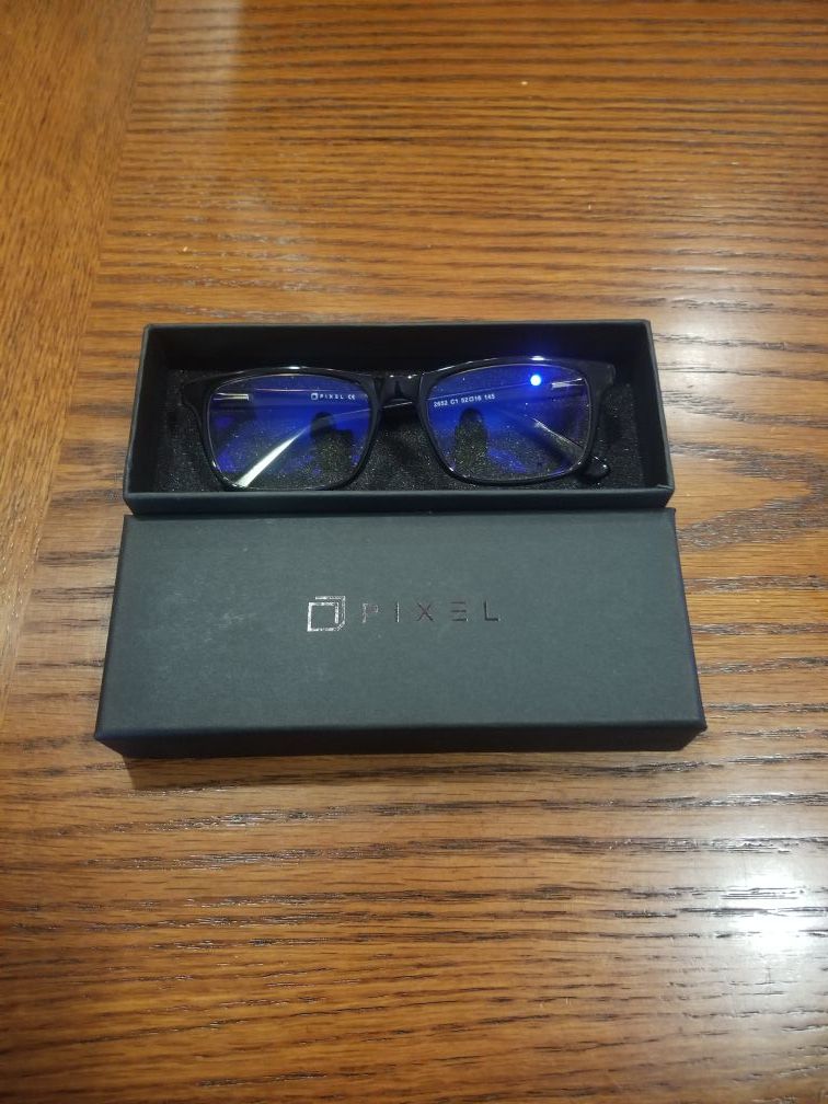 pixel designer computer glasses anti-blue light UV protection - Buteo style