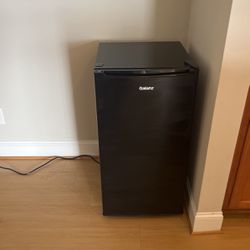 Black Refrigerator And Mini Freezer