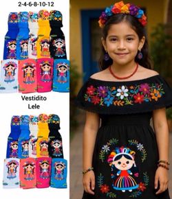 Girls Mexican Dresses - Variedad de Vestidos Méxicanos Para Niñas
