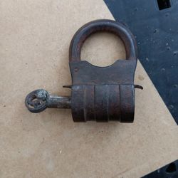 19 Century Iron P Padlock