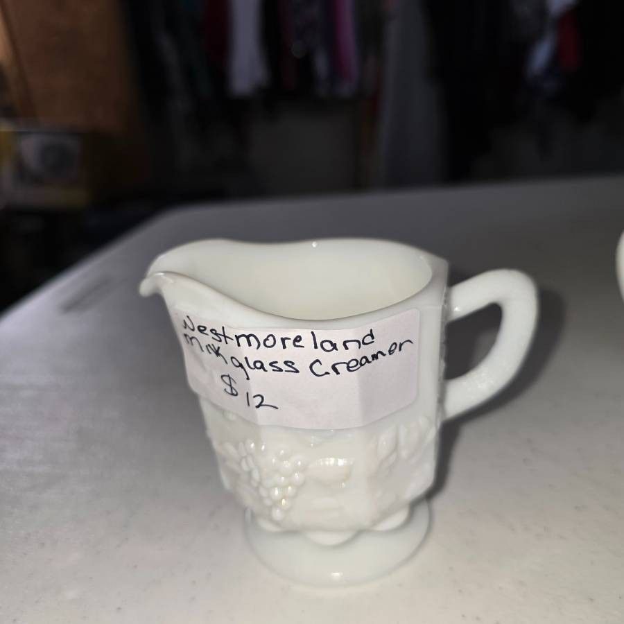 Vintage Westmoreland Milk Glass Creamer