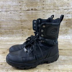 Riding Boots HARLEY DAVIDSON D96042 - Men's 10 M Black Leather Motorcycle Boots