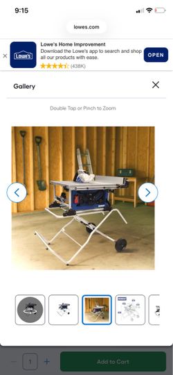 10 in Table saw - Kobalt - Brand New - extra Diablo blade! - Need to Move it!