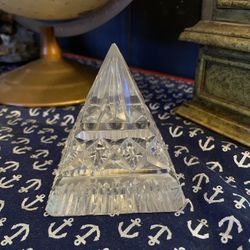 Waterford Crystal Pyramid Paperweight