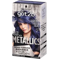 Loreal blue metallic hair dye