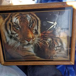 Rare Find Tiger Clock From The '90s