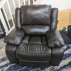 Faux Leather Recliner