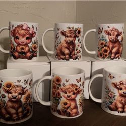 Coffee Mugs And Flower Pens 