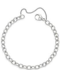 James Avery sterling silver Oval Twist charm bracelet - size M