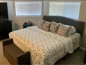Eastern King Bed Frame and Bench
