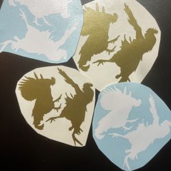 Fighting Chicken Vinyl Decal Sticker 