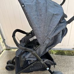 Baby Stroller Gray Black 