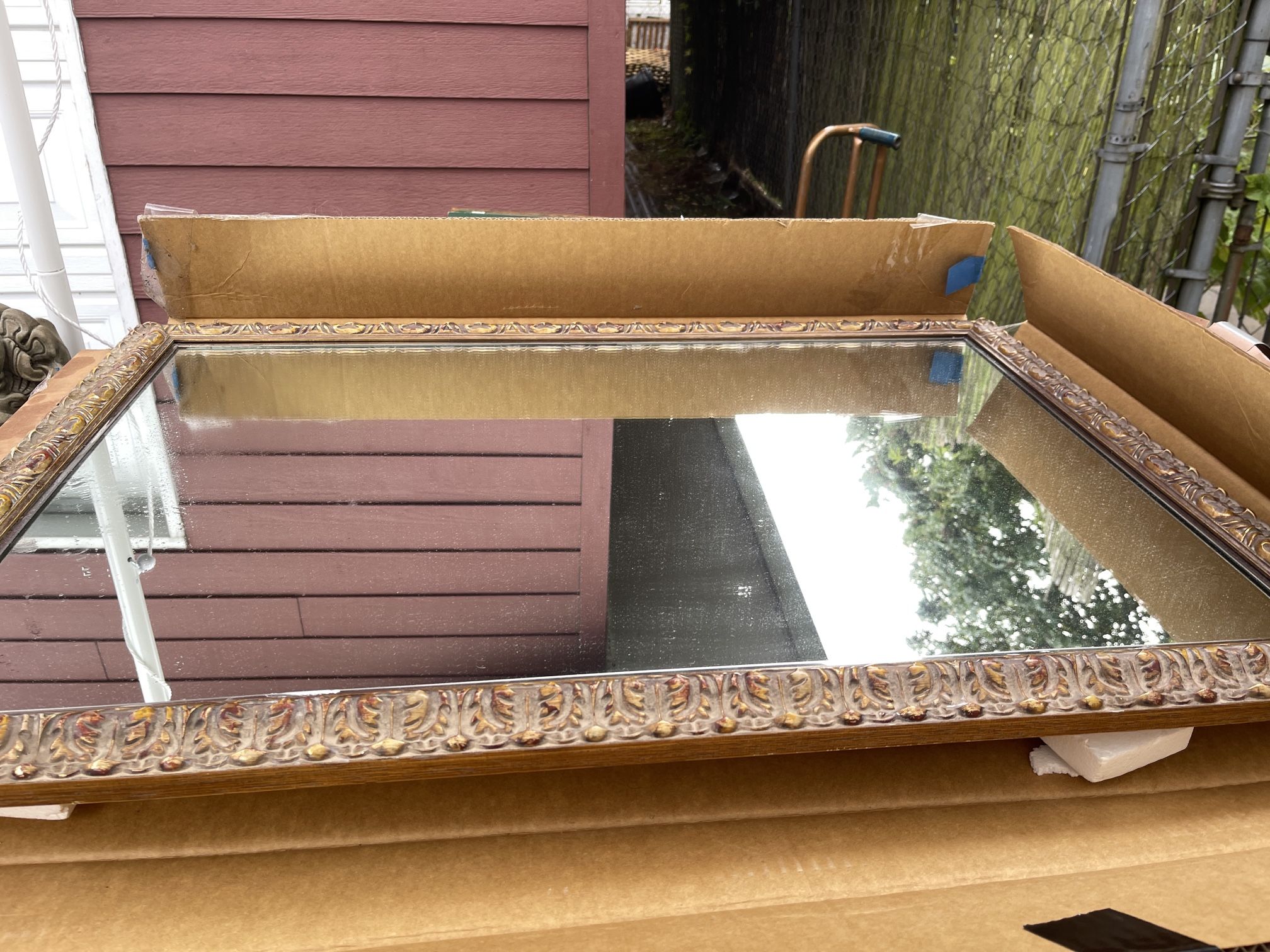 Large & Heavy Mirror with mounting brackets
