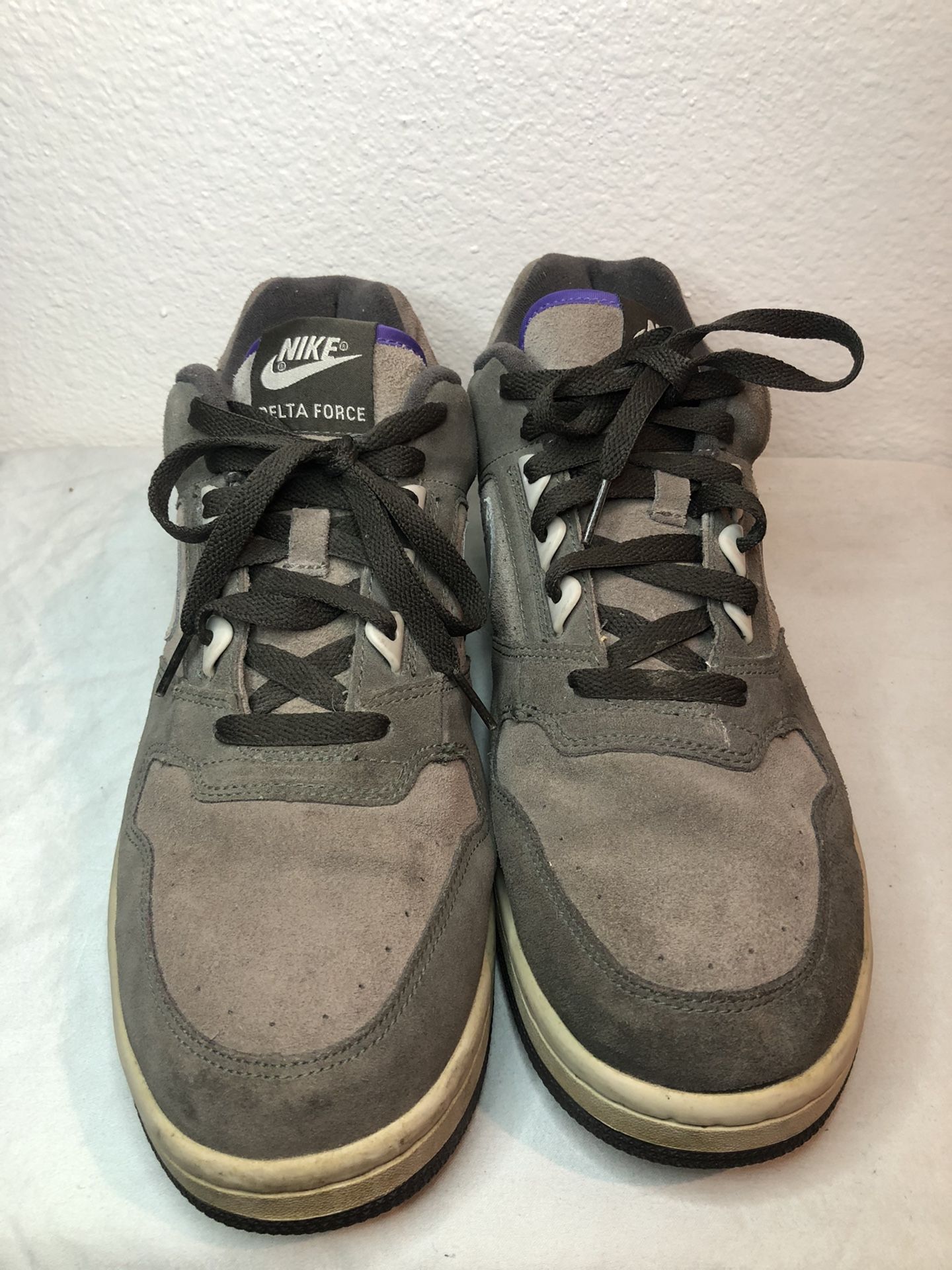 Vintage 2007 Nike Delta Force Swoosh Taupe Suede Men\'s 314167-202 Size 13 Vintage 2007 Nike Delta Force Swoosh Taupe Suede Men main image 2