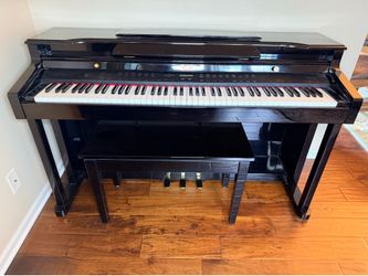 Weber WD-85 Plus Digital Piano with 88 Weighted Hammer-Action Keys, Bench & Three Pedals