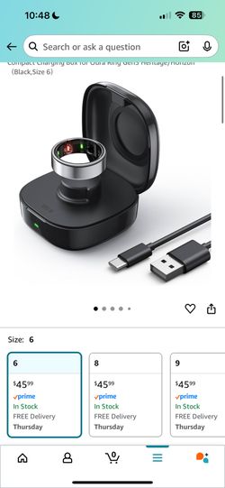 Upgraded Wireless Charging Case Compatible with Oura Ring Gen3 Charger