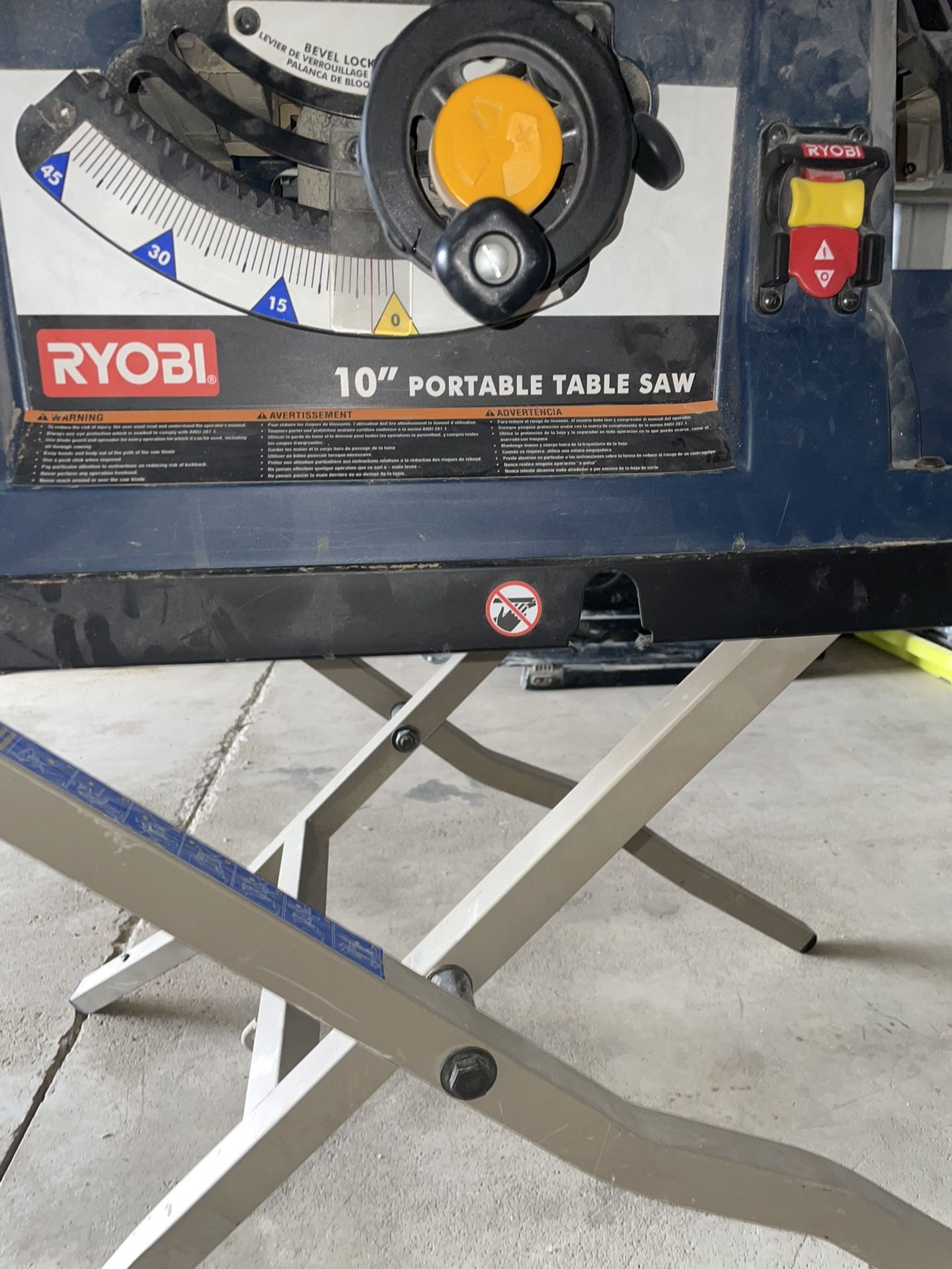 10” Ryobi Table saw