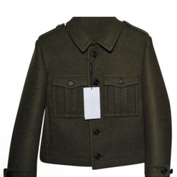 Burberry Olive  Military Boys Coat 💚