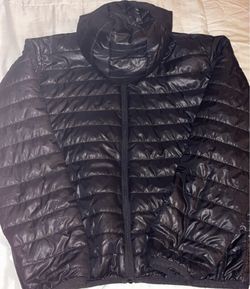 Black bubble coat