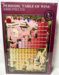 Water & Wines Periodic Table of Wine Puzzle 1000pc