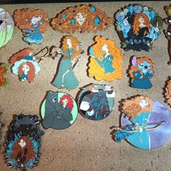 Disney Pixar Brave Princess Merida Lapel Pins Enamel 