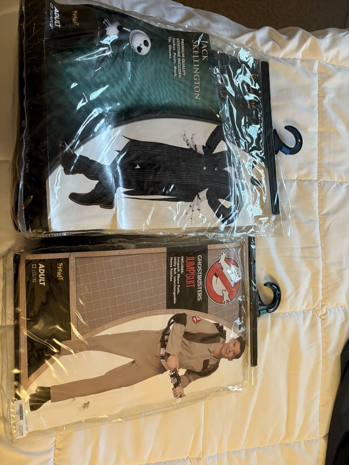 Halloween Costumes For Men Jack Skeleton And Ghost Busters Size Large /xl