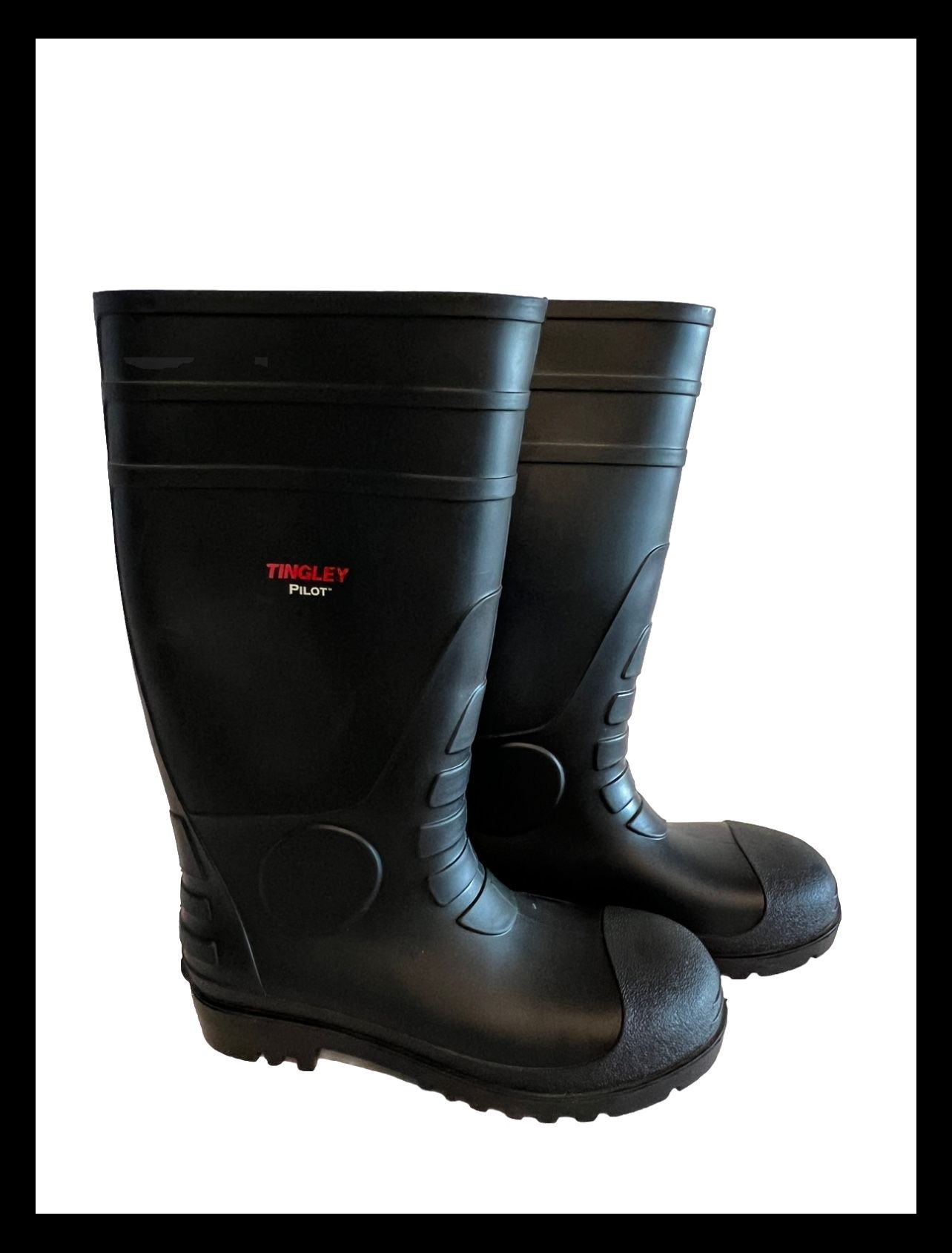Tingley Pilot Men’s Black Rubber Boots Size 9 /Women’s 11 Weatherproof EUC Excellent preowned condition, barely used Ships next business day! 