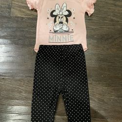 Minnie Mouse Baby Girl Outfit Size 0/3 Months Disney Baby