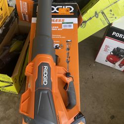 Ridgid Sopladora Blower Con Bateria Y Cargador No Guiro 