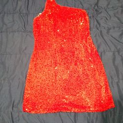 Women's Vintys Sparkly Sequins Prom Dress. Short For Teens Size XL..